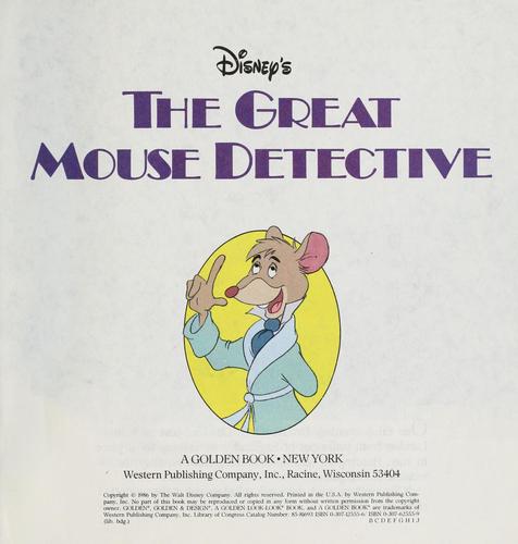 Disney's The Great Mouse Detective.