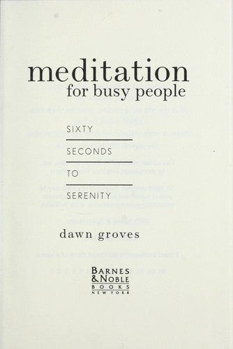 Meditation For Busy People