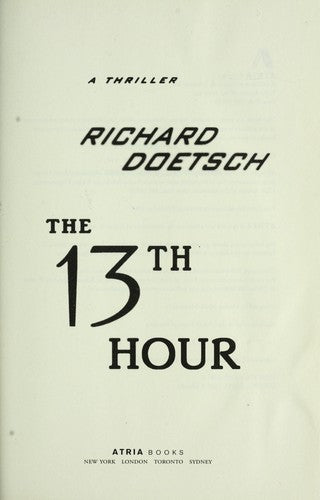 The 13th Hour: A Thriller