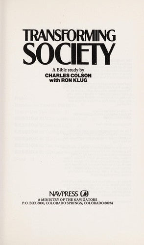 Transforming Society (An Influencer Discussion Guide)