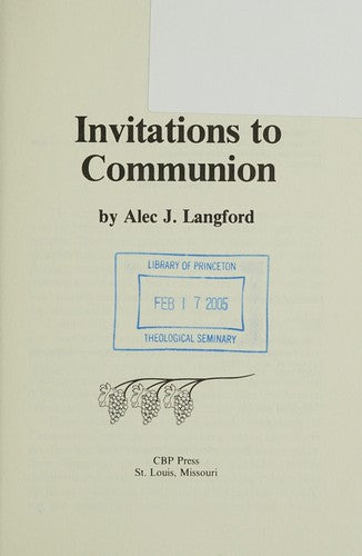 Invitations To Communion