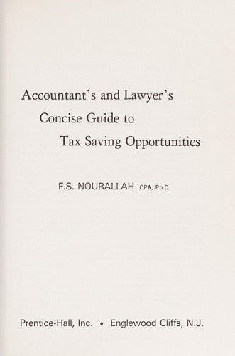 Concise Guide To Tax Saving Opportunities