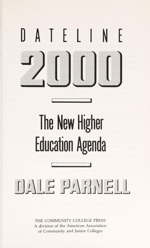 Dateline 2000: the new higher education agenda