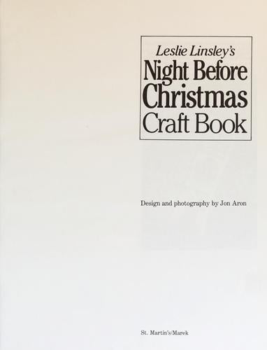 Leslie Linsley's Night Before Christmas Craft Book