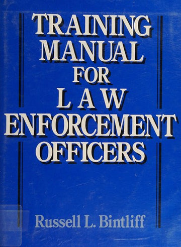 Training Manual For Law Enforcement Officers
