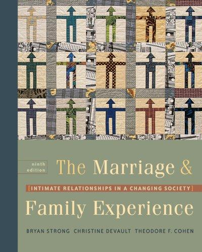 The Marriage And Family Experience With Infotrac: Intimate Relationships In A Changing Society