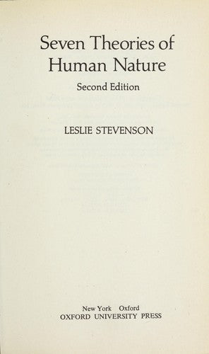 Seven Theories Of Human Nature