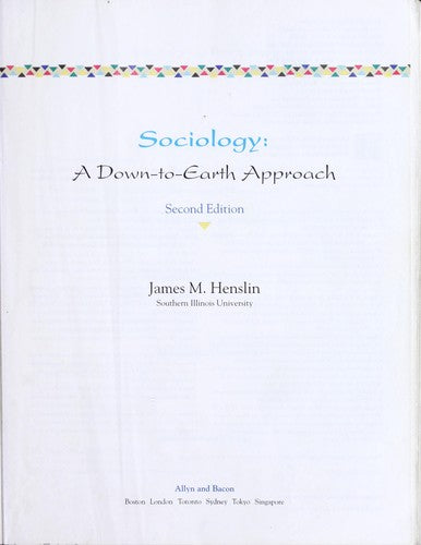 Sociology: A Down-To-Earth Approach