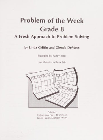 Problem Of The Week, Grade 8