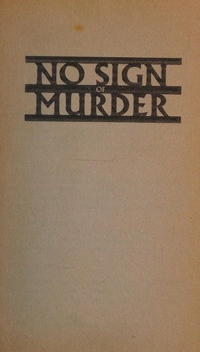 No Sign Of Murder