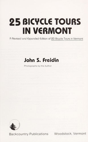 25 Bicycle Tours In Vermont