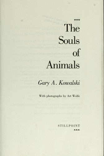 The Souls Of Animals