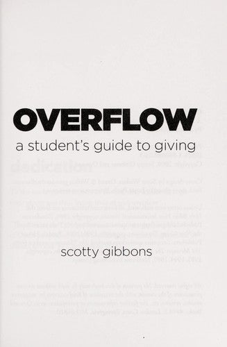 Overflow: A Students Guide to Giving