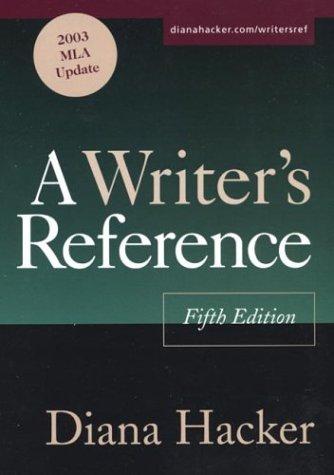 A Writer's Reference: 2003 Mla Update