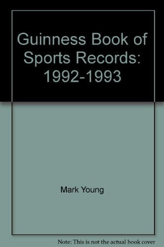 Guinness Book Of Sports Records: 1992-1993 (Guinness Book Of Sports Records)