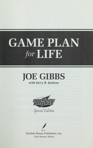 Game Plan For Life; Your Personal Playbook For Success