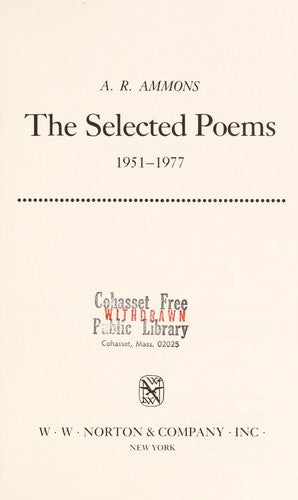 The Selected Poems, 1951-1977