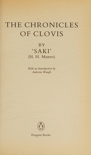 The Chronicles Of Clovis (Modern Classics)