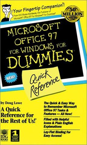 Microsoft Office 97 For Windows For Dummies Quick Reference: quick reference