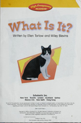 What Is It? (High Frequency Readers) (No. 16)