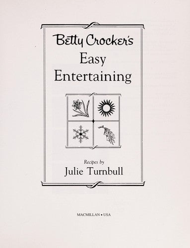 Betty Crocker's Easy Entertaining
