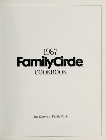 1987 Family Circle Cookbook