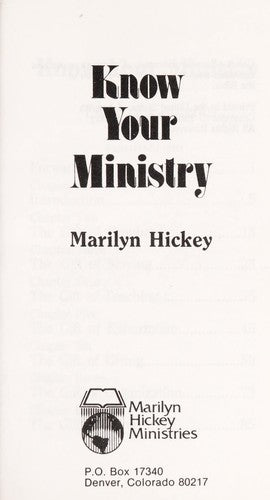 Know Your Ministry