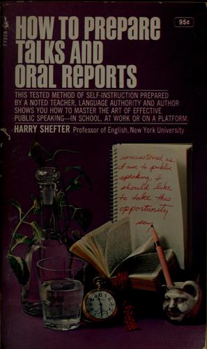 How To Prepare Talks And Oral Reports