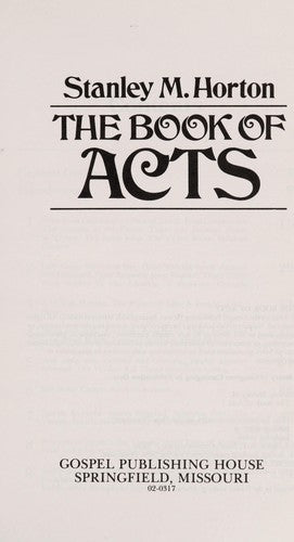 The Book Of Acts : The Wind Of The Spirit