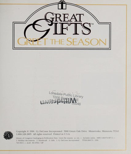 Greet The Season (Great Gifts)