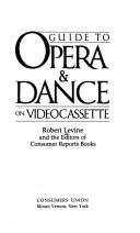 Guide To Opera & Dance On Videocassette