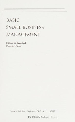 Basic Small Business Management
