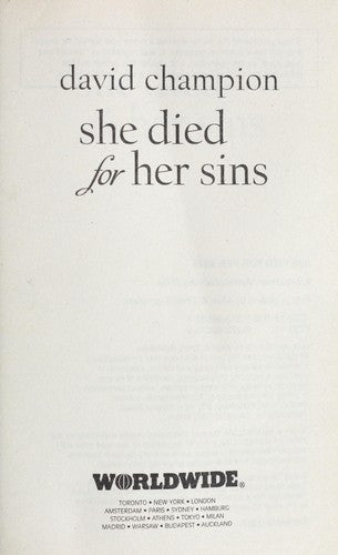She Died For Her Sins (A Bomber Hanson Mystery)