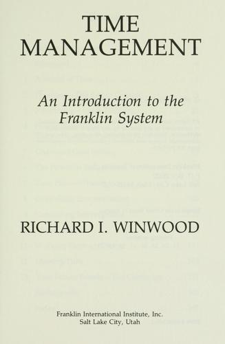 Time Management: Introduction To Franklin Systems
