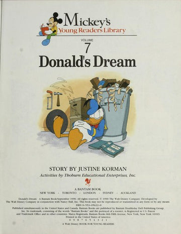 Donald's Dream: Mickey's Young Readers Library: Vol. 7