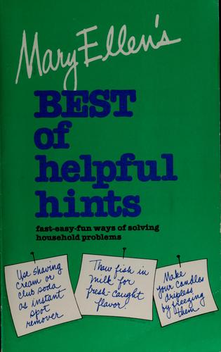 Mary Ellen's Best Of Helpful Hints