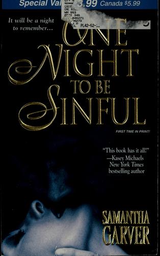 One Night To Be Sinful (Zebra Debut)