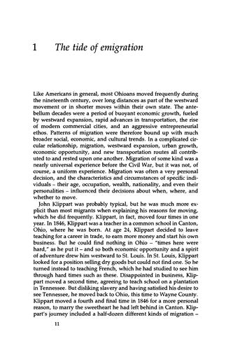 The Politics Of Community: migration and politics in antebellum Ohio
