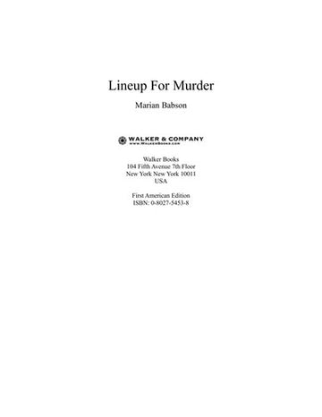 Line Up For Murder