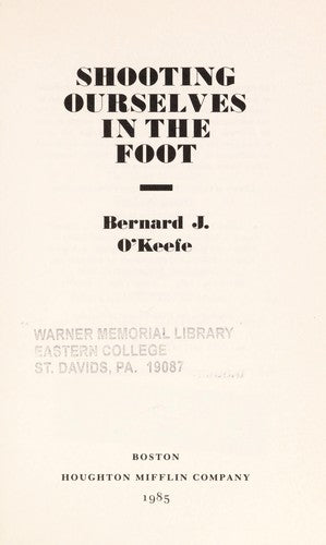 Shooting Ourselves In The Foot