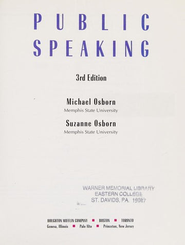 Public Speaking
