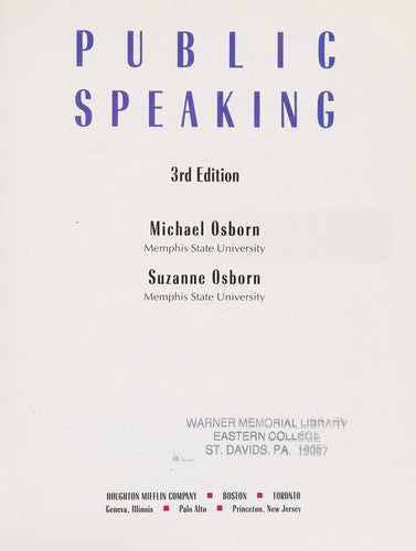 Public Speaking