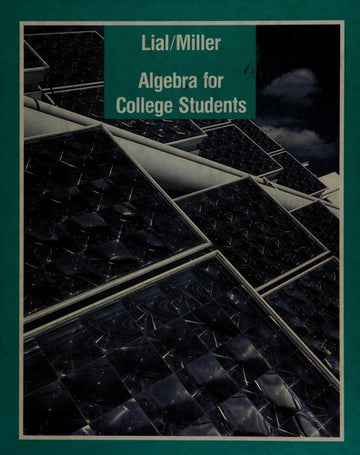 Algebra For College Students