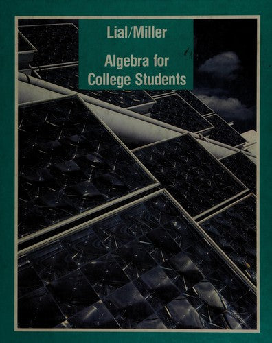 Algebra For College Students