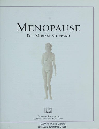Menopause (without dust jacket)