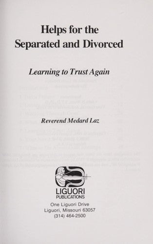 Helps For The Separated And Divorced