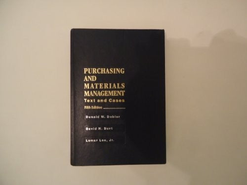Purchasing And Materials Management: text and cases