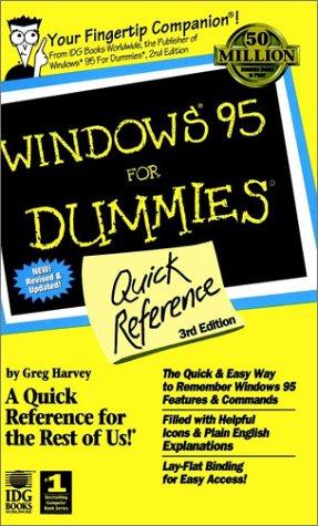 Windows 95 For Dummies Quick Reference