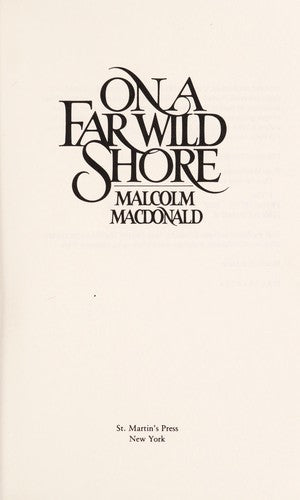 On A Far Wild Shore