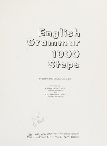 English Grammar: 1000 steps